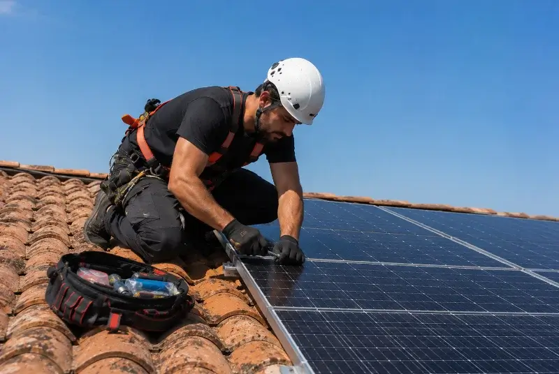 Maintenance et monitoring de panneaux solaires à Froidfond