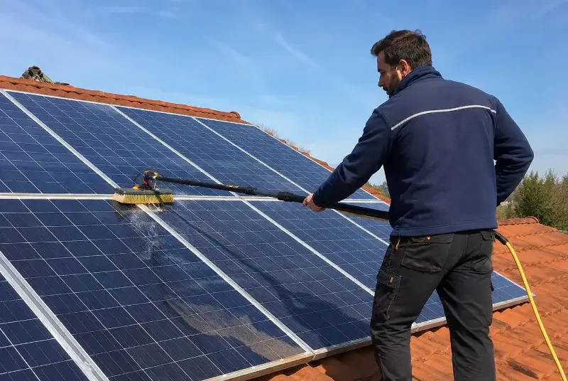 Nettoyage et entretien de panneaux solaires à Froidfond